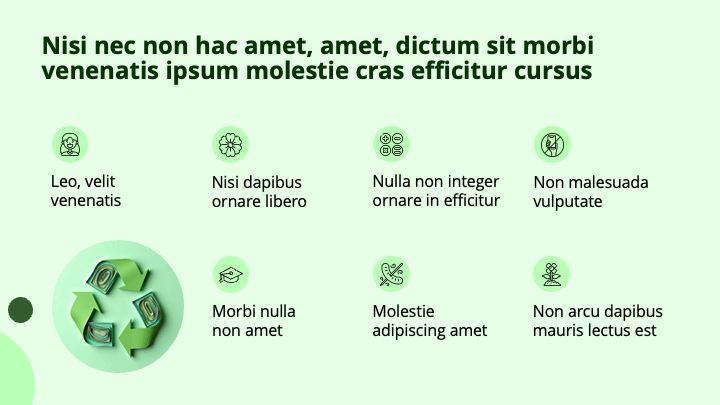 Paper Collage Green Eco slide 8